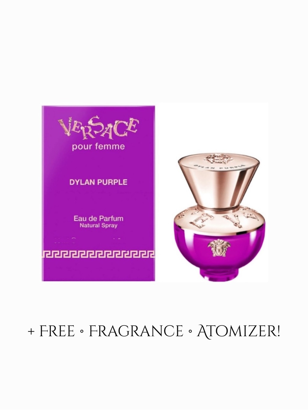 VERSACE Pour Femme Dylan Purple Eau de Parfum MINI Splash - .17 fl oz NIB